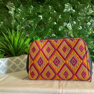 Embroidered Wallet Orange